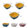 6-Piece Kitchen Multifunctional Drain Basket PP Material Household Fruit Vegetable Washing Strainer Storage Tools 211109