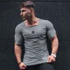 New Summer Clothing Fashion Ripped Hole T Shirt Men Cotton Breathable Mens Tight Short Sleeve Fitness t-shirt Gyms Tees 210421