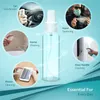 Plast Clear Spray Bottles 60ml 2oz Refillerbar fin dimma Sprayer Travel Bottle Makeup Kosmetiska Atomizers Återanvändbar tom transparent behållare