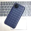 Étuis de téléphone portable en cuir véritable à motif tissé à la mode pour iPhone 11 Pro Max, couverture de luxe douce et agréable au toucher pour iPhone 11/Pro/Max