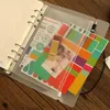 PVC Binder Cover Zipper Storage Bag Hole Waterproof Stationery Office Travel Portable Document Sack A5A6A7