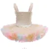 Letnie Dzieci Dziewczyny Dress Sling Tutu Princess Dresses Cute Style Dzieci Moda Ubrania E0666 210610