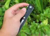 In Stock!! Flipper Folding Knife 8Cr14Mov Satin Drop Point Blade Black G10 + Stainless Steel Handle Ball Bearing Fast-opening EDC Pocket Knives