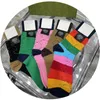 Arco-íris designer meias femininas meias moda carta bordado unisex meias festa banquete algodão macio casal sock222r