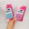 888 Mini portable fashion calculator for students, color cute cartoon type different colors Office & School Supplies