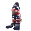 Kit de bufanda de la familia de Navidad Otoño / invierno Unión cálida Jack Glool Hat Gloves 3 sets