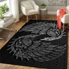 Viking Tattoo 3D Gedrukt Tapijt Mat voor Woonkamer Deurmat Flanel Print Slaapkamer Non-Slip Floor RUG 04 211026