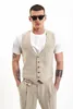 Men's Vests Suit Vest Wedding Groom Jacket Sleeveless Slim Steampunk Waistcoat V-neck Single Breasted