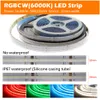 Bandes COB CRI 90, haute luminosité, bande Flexible découpable IP67, DC24V CCT RGB RGBWW RGBNW RGBCW, 3000K 4000K 6000K, 5 m/rouleau