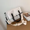 Kvällsväskor Enkel Canvas Dam Designer Crossbody-väska Ren färg Lyxdesign Axelhandväska Casual Damväskor Handväskor Hög kvalitet