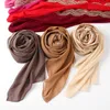 스카프 반짝이 거품 쉬폰 Hijab 목도리 여성 이슬람 패션 Headscarf 랩 이슬람 긴 Pashmina Hijaabs Soie De Medine