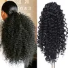 14 polegadas Afro Kinky Curly Sintetic Bonytail Simulação de Cabelo Humano Extensões Bundles Ponytails 3 Cores CJ580