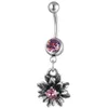 Yyjff D0697 Belly Belly Butt Button Ring Colors 14GA 10 mm Body Ries Biżuteria
