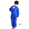 Tjocka barn Raincoat Polyester Söt Baby Solid Utomhus Rain Coat Vattentät Jumpsuits Poncho Big Hat Student Rainwear