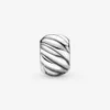 Original 925 Sterling Silver Charm Bead Clear Pavé Spacer Clip Charms silver Fit Pandora Bracelets Women DIY Jewelry