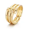 Exaggerated Fashion Women High Quality Metal Gold Geometry Bracelet Punk Quality Open Bracelet Q0719