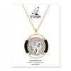 S'steel Zircon colares para mulheres 925 Sterling prata coreano luxo retrato moeda pingente colar cadena plata fina jóias