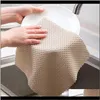 Cloths Household Tools Housekeeping Organization & Garden Drop Delivery 2021 Anti-Grease Wipping Rags Efficient Super Absorbent Microfiber Cl