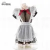 Sexig underkläder för kvinnor hög kvalitet frestelse klänning med söt bowknotnew kawaii transparent cosplay kostymer maid y0913