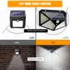 Lampy słoneczne 100 LED Lampka zewnętrzna Wodoodporna ściana czujnika ogrodu komórkowego na letni dom i światła uliczne