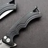 Särskilt erbjudande Flipper Folding Kniv 8CR13MOV Stone Wash TANTO POINT BLADE Glas-förstärkt polyamidhandtag Kullager Mappknivar