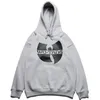 American trend men's sweatshirts retro hiphop rap Wudang school printed hooded sweater