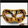 Maskers feestelijke benodigdheden Home Gardenhalloween Masquerade Party Mens Mask Flanel Half Face MaskDot EasterDOT Verjaardagsfeest