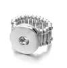 J￳ias de joalheria Ringos j￳ias de joalheria20pcs/lote moda flex￭vel ajust￡vel 18mm Metal Siery Ring Party Charm Button Snap Jewelry Drop entrega 2021