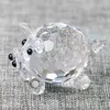 HD 18 styles Crystal Animal Figurines Collection Verre Couper Statue Cadeau Cadeau Cadeau Cadeau Décor Mariage Faveurs 211101