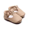 First Walkers Toddler Girl Shoes Genuine Leather Baby Moccasins Princess Hard Sole born Mary Jane T-bar 211022