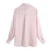 Mode Luipaard Print Losse Blouses Dames Vintage revers Lange mouw Vrouwelijke shirts Blusas Chic Tops 210430