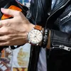 Curren heren horloges top luxe merk mode lederen quartz mannen polshorloge casual business mannelijke klok relogio masculino 210517