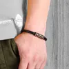 Pulseras con dijes, joyería Vintage para Hombre, Pulsera de cuerda de cuero trenzado, hebilla magnética negra, pulsera Punk para Hombre, Pulsera para Hombre Raym22