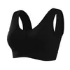 Ahh Genie Sutiã, Busto Shaper, 3 pack Seamless Sports Bra Wirefree Yoga Bras com almofadas removíveis para mulheres, 3 pcs Balck-roxo-cor de cor