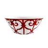 赤い色のセラミックプレートの食器皿装飾的な骨中国ディナーセットステーキデザート食器卸売