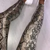 سروال نسائي Capris Fashion Womens Slim Ladies Leopard/Snake Animal Printed High Percty Pency Pensters 2022 Leggings Skinny