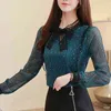 arrival Spring Blouse Women Fashion Sequins Blouse Shirt Female Long Sleeve Bow tie Office Lady Clothing Tops 912J 210401
