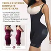 Bodysuit Kvinna Kroppsblad Midja Trainer Lår Slimmer Tummy Corset Butt Lifter Belly Band Plus Size Shaping Underwear Briefs 211112