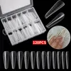 120 Stück Poly Full Cover Quick Building Gel Mold Tips mit Box Extension Art UV Builder Easy Find Nail Tool