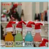 Festlig festtillbehör Hem Garden10pcs Santa Claus hattar Vinflaska Er Presenthållare Xmas Mini Elf Hat Navidad Decor Year Christmas Decora