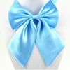 Women Girl Solid Color Large Bow Ties For Bank Hotel Dress Suit Shirts Decor Fashion Accessories
