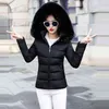 Fashion European White Women's Winter Jacket Big Fur Hooded Thick Down Parkas Female Warm Coat for Women 211028