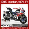 Injeção Branco Red Blk Mold Fairings OEM para BMW S-1000RR S1000 S 1000 RR S-1000 19-21 Bodywork 21no.2 S1000-RR S1000RR 19 20 21 22 S 1000RR 2019 2020 2021 100% Fit Bodys