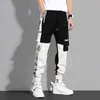 Men Cargo Pants Hip Hop Streetwear Jogger Drawstring Design Casual Trousers Men 2021 Summer Brand New Harajuku Fashion Pants Men Y0927