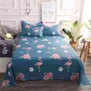 Kleurrijke Twin Flat Lakens King Size Mooie Geometrische Plaid Bed Queen Lines Multicolor Roosters Blad # / L 211110