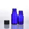 Flasche für ätherische Öle, 100 ml, 50 m, 30 ml, 20 ml, 15 ml, 10 ml, 5 ml, 1/3 Unze, 1 Unze, dunkelblaue Glasflaschen mit Glasbehältern mit schwarzem Verschluss