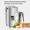 Huishoudelijke vlees snijmachine Commerciële roestvrijstalen automatische vlees snijmachine Shred cutter DICING Machine 200kg / H 1800W