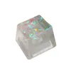 اليدوية حسب الطلب oem r4 الملف الشخصي الراتنج keycap لوحة المفاتيح RGB شفافة keycap