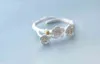 Новый дизайн CZ Star Moon Rings 2021 мода ромашка цветок с обручальным кольцом выступление ювелирных изделий хрустальные листья кольца девушки валентинки подарки G1125