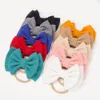 MQSP GRATIS DHL INS 10 colores Bebé para bebés Bandas Sólido Gran Bow-Knot Nuddler Hairbands Boutique Calidad Nylon Niño Headwraps